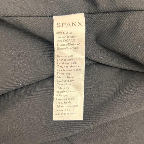 Spanx Cut-Out / HIgh Waist Swimsuit Black Women's Size 3 XL - Picture 10 of 11